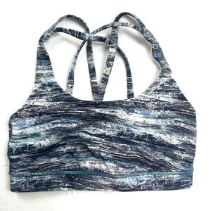 Lululemon Bra Women's Size 6 Multicolor Strappy Sports Bra Yoga Running